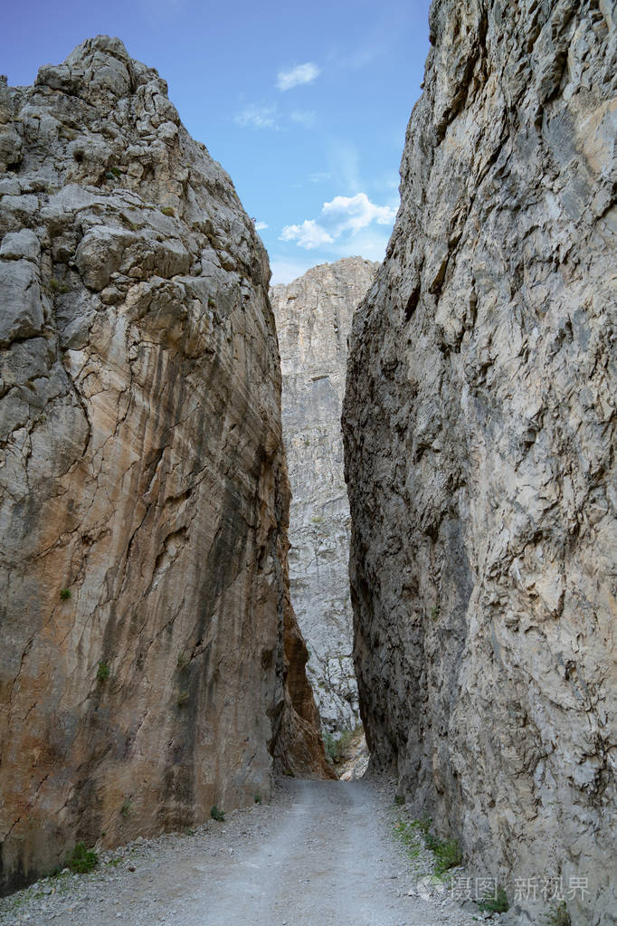 Kemaliye或Egin Erzincanturkey黑暗峡谷景观