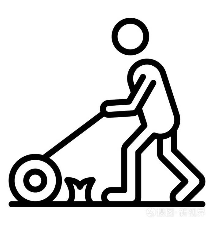 割草机图标设计插画-正版商用图片14q6g7-摄图新视界