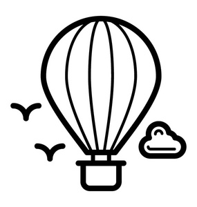 热气球冒险概念