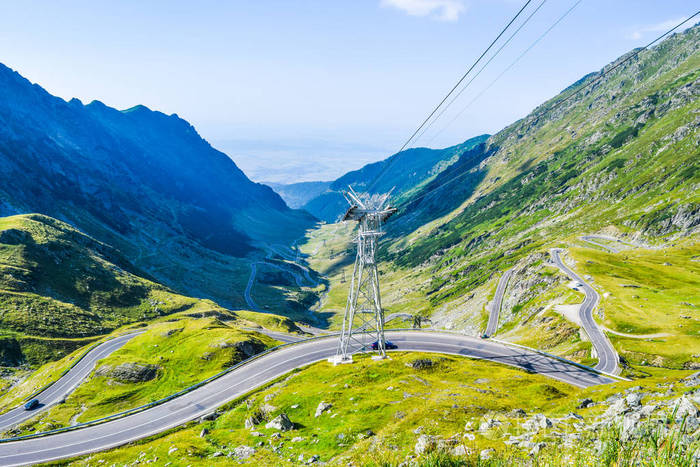 位于罗马尼亚的transfagarasan山路。