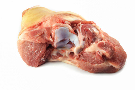 生腿猪肉分离新鲜猪肉腿猪和白底骨猪肉分离