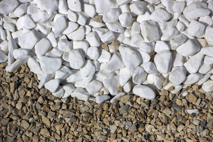 装饰碎石的纹理表面. 景观设计素材特写