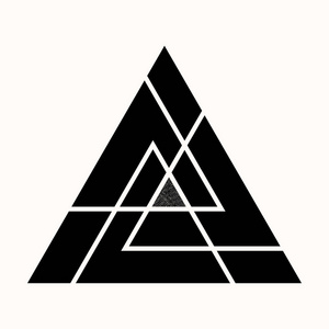 维京人的神圣三角形象征. 凯尔特人的标志. 玛雅金字塔. 印加山脉.