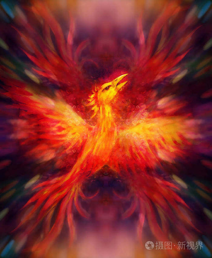 凤凰飞鸟作为重生和新开始的象征