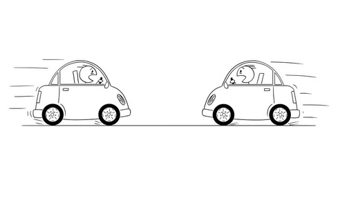 汽车事故卡通图片
