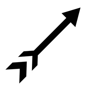 箭头符号表示防御图标照片