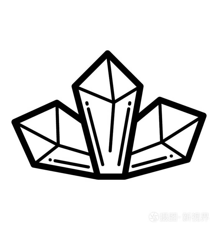 宝石珍贵钻石图标插画-正版商用图片14rzu5-摄图新视界
