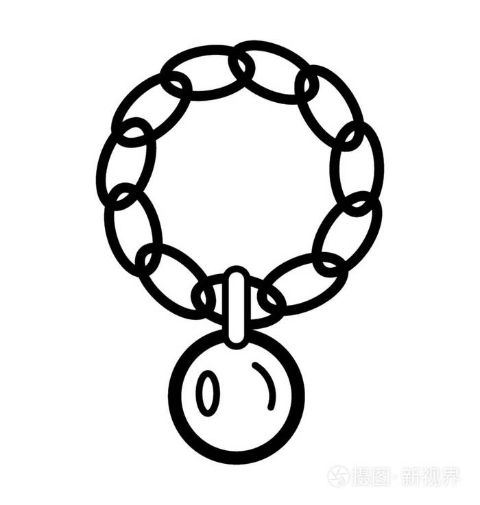 女性时尚珠宝手镯图标