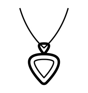 萧邦心脏吊坠图标设计照片