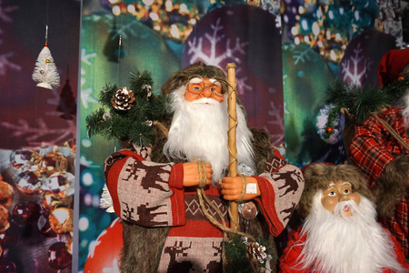 传统街市的圣诞树饰及装饰品