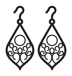 耳环图标图片-耳环图标素材-耳环图标插画-摄图新视界