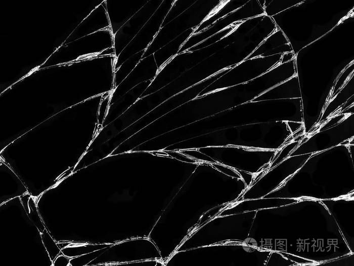 孤立的真实裂纹玻璃效应.