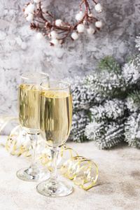 香槟杯, 传统的新年饮料