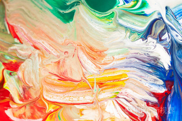 五颜六色的混合艺术绘画背景