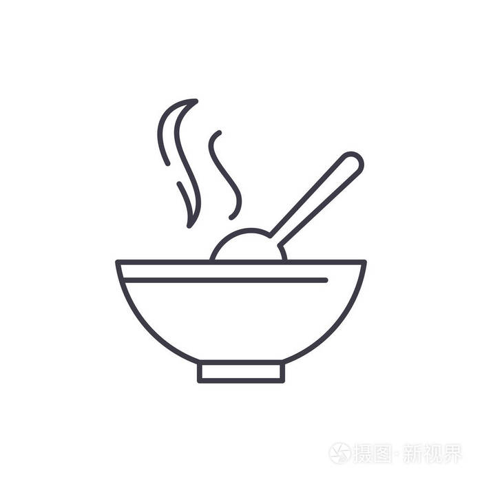 汤向量线性例证, 标志, 标志插画-正版商用图片14sd7j-摄图新视界