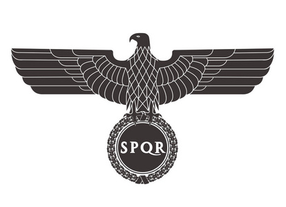 罗马鹰的标志.照片