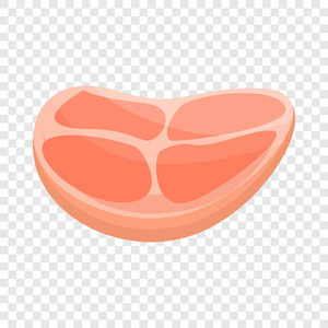 平面风格矢量符号股票插画网站牛肉牛排肉食品卡通插图平面设计熟肉