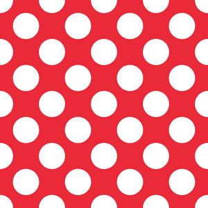 红色波尔卡点无缝模式.