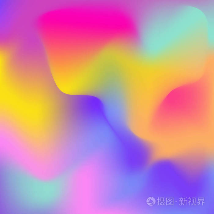 柔和的色彩渐变,现代的屏幕设计,波浪色,彩虹平滑的纹理设计,光滑的垂