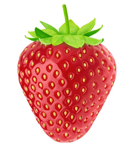 孤立的新鲜草莓图片-孤立的新鲜草莓素材-孤立的新鲜草莓插画-摄图新