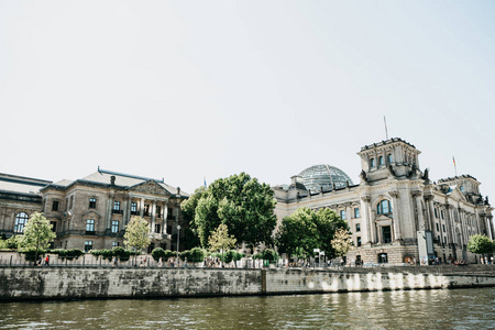 德国柏林国会大厦的美丽景色