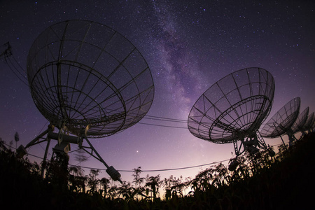 夜间射电望远镜和银河系