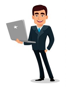 银行家卡通图片