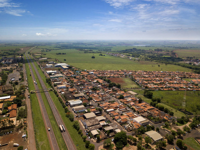 空中景观城市圣保罗，巴西。 2018年10月。