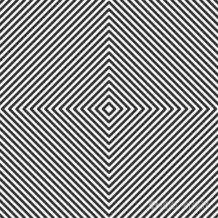 几何线性背景几何打印横幅与线条抽象海报光学错觉矢量插图