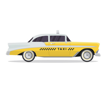 现代城市黄色SUV家庭出租车插图