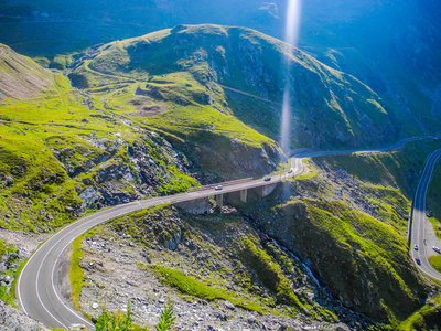 位于罗马尼亚的transfagarasan山路。