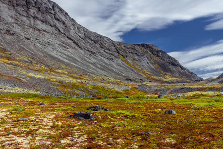 山景。俄罗斯摩尔曼斯克地区 khibiny 山区