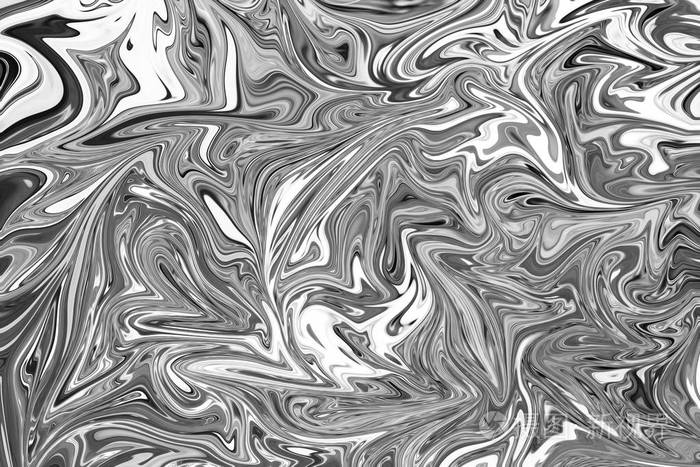 抽象灰色黑白大理石油墨图案背景黑白灰色图形色彩艺术形式的抽象图案