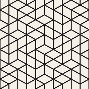 矢量无缝模式。现代时尚的抽象纹理。重复几何随机菱形和三角形瓷砖