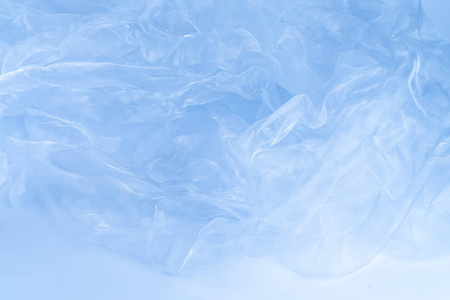 纺织物蓝色雪纺织物背景照片