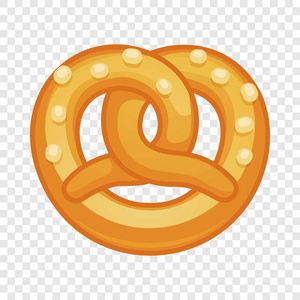 椒盐卷饼图标,卡通风格照片