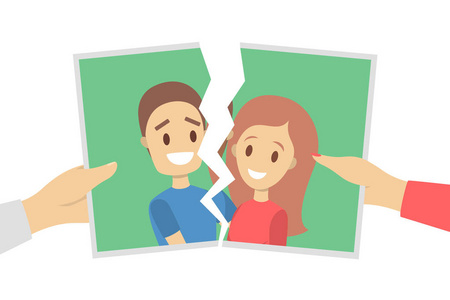 离婚和分手的想法照片