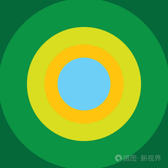 的极简图形布局模板的广告圈顶部的另一个多颜色圆形矢量空白复制空间