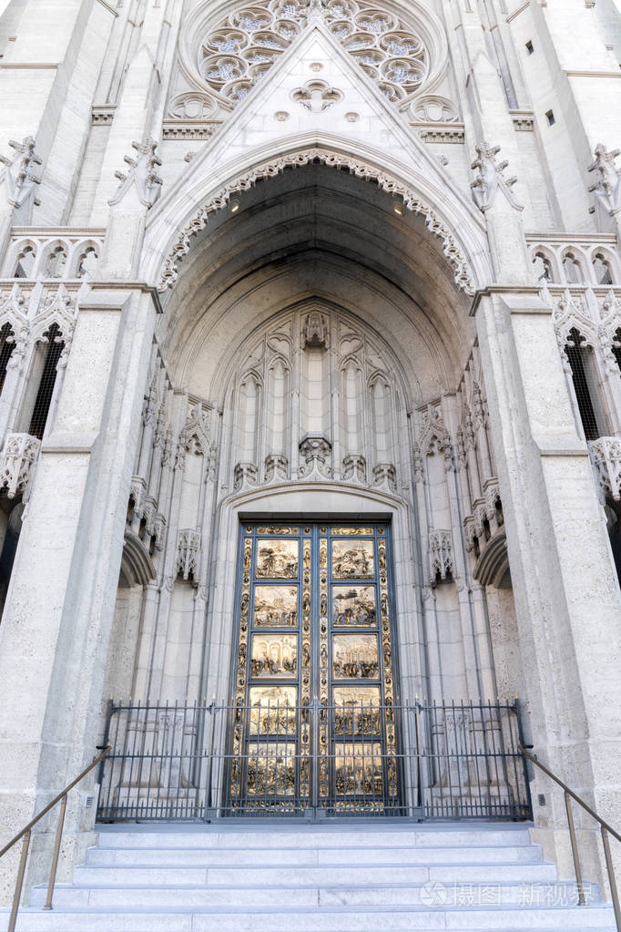 格雷斯大教堂的吉伯蒂门天堂之门诺布山旧金山加利福尼亚美国