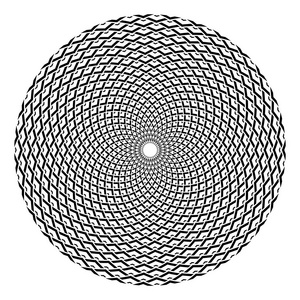 圆圈设计元素. 抽象几何旋转圆形图案. 矢量艺术.照片