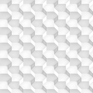 体积逼真矢量立方体纹理光几何无缝瓷砖图案设计白色背景为您项目