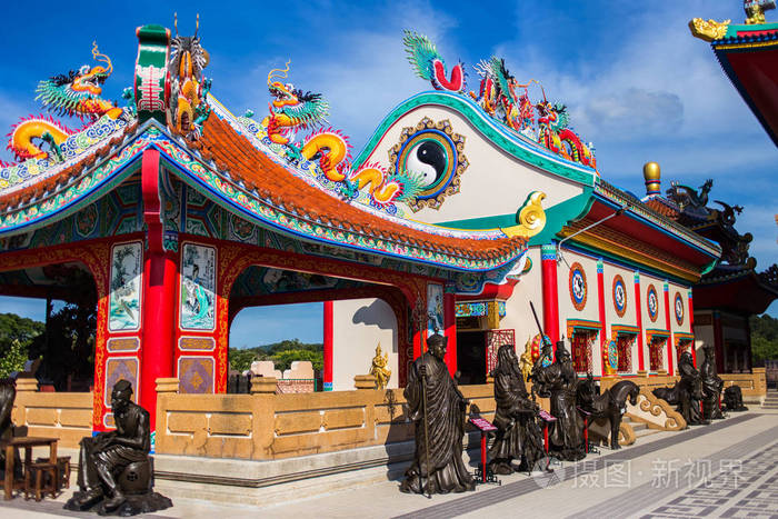 viasira sien abek kusala sala 中国寺庙在芭堤雅, 春武里府, 泰国.