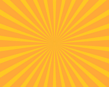 黄色太阳爆发插图矢量背景。 抽象和壁纸概念。