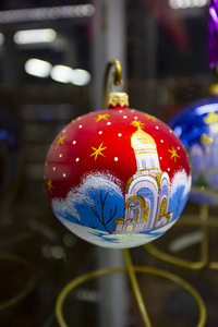 复古 ussr 苏联圣诞树玩具装饰与教会