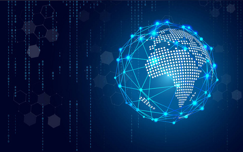 0概念. 互联网网络和网络主题.照片