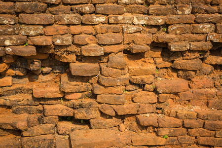 斯里兰卡的旧砖墙