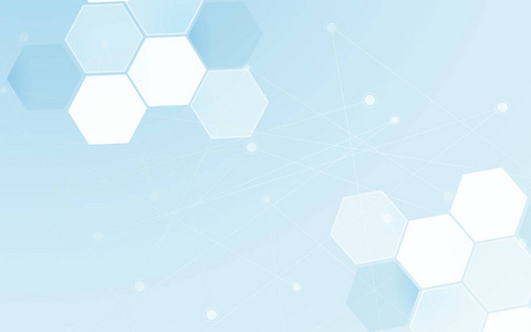 医学摘要背景. 多边形和点线图形设计元素.