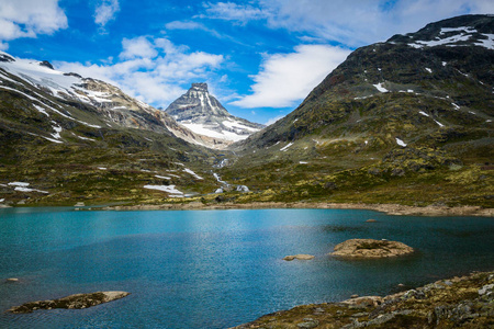 挪威国家公园Jotunheimen的美丽景观