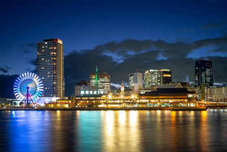 日本大阪亚拉神户港夜景