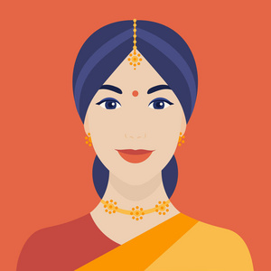 s head. Avatar. Vector flat illustration